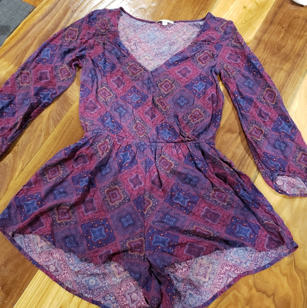 American Eagle Purple Short Romper Size Medium